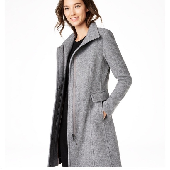 Calvin Klein Stand Collar Walker Coat 